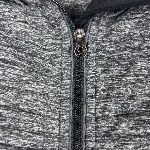 Lululemon Run Your Heart Out Pullover Heathered Black Jacket Womens Size 8 - Picture 14 of 14